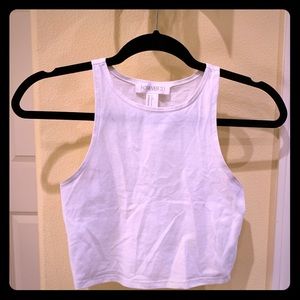 White crop top